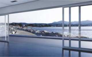 Монтаж раздвижных алюминиевых дверей