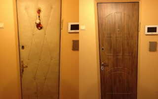 Варианты обшивки входной двери