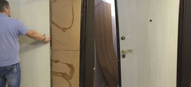 Порядок замены МДФ панели на входной двери