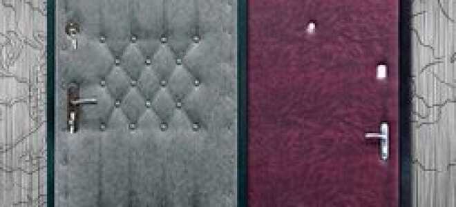 Как сделать обивку металлической двери?