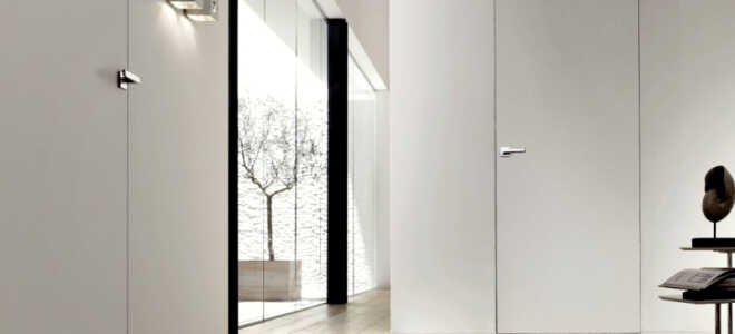 Стильная новинка — скрытая дверь под покраску