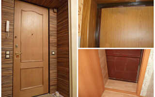 Самые популярные варианты отделки откосов входной двери изнутри