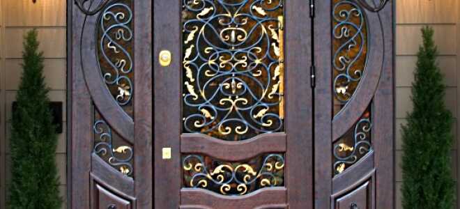 Безупречный внешний вид кованых дверей