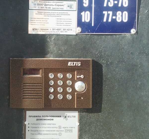 Домофон с инструкцией пользования
