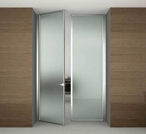 Маятниковые двустворчатые двери