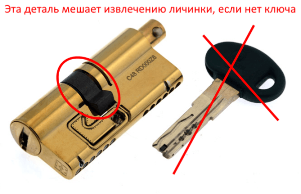 Эту деталь надо сломать