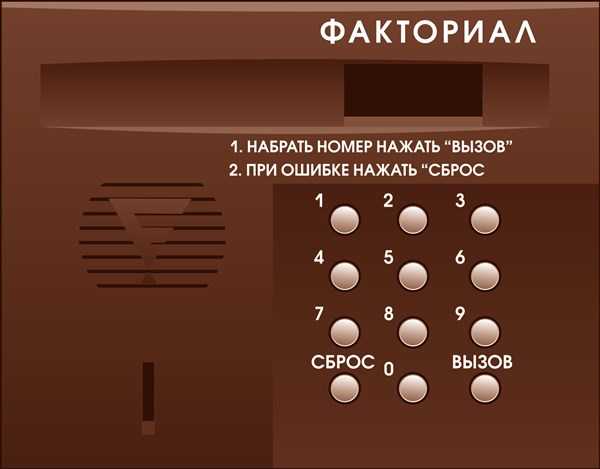 Интерфейс домофона
