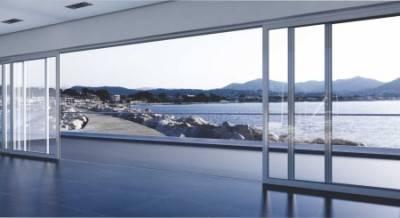 Раздвижные межкомнатные алюминиевые двери