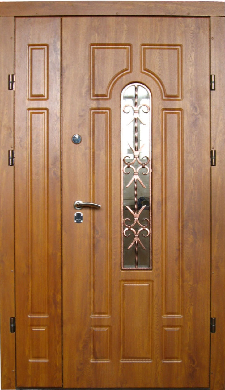 Дверь из массива с двумя створками 