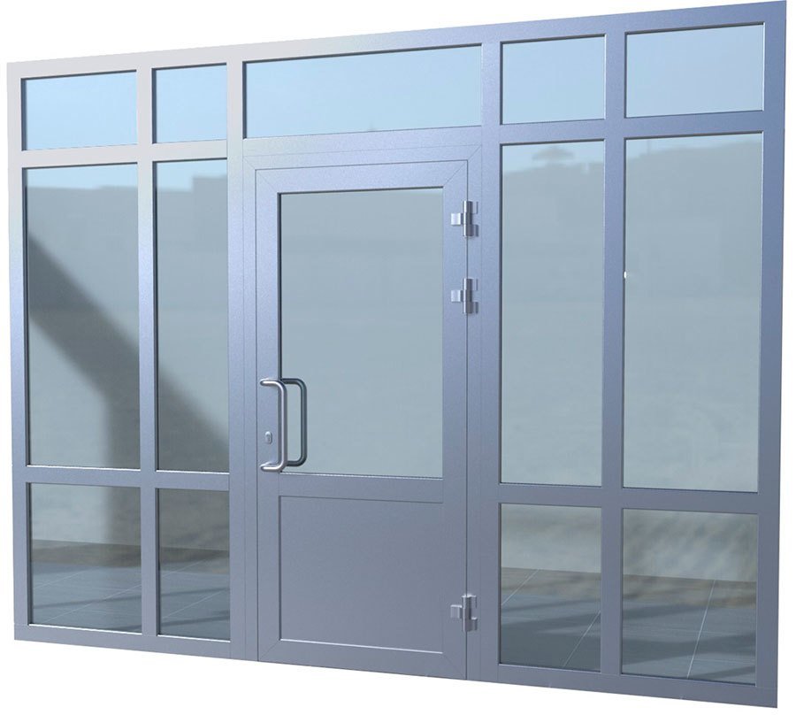 Алюминиевая дверная конструкция