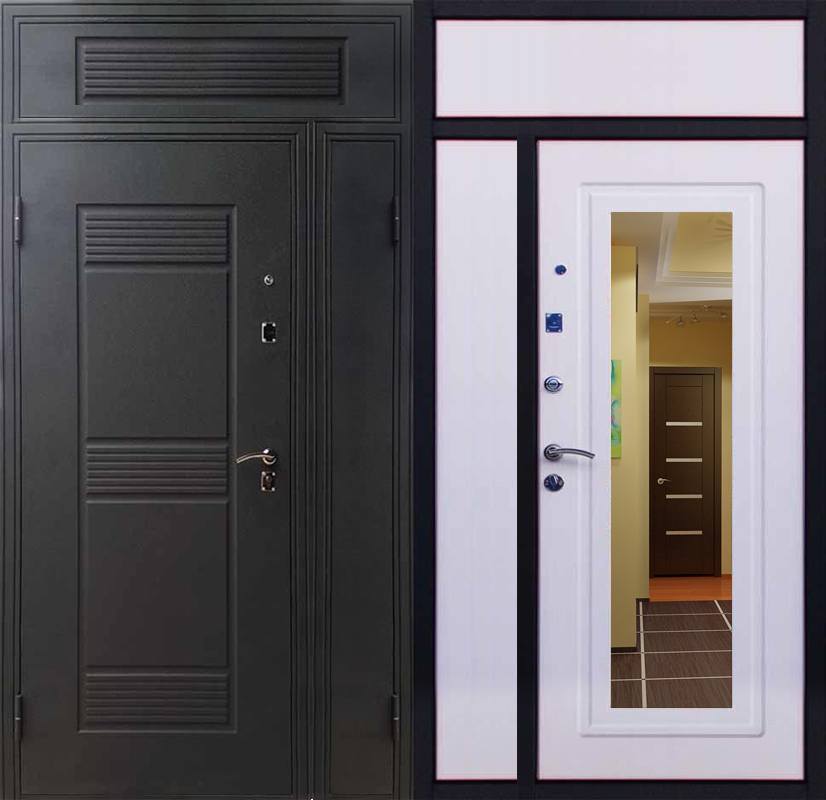 Двери с глухой фрамугой