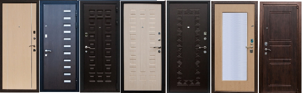 Модели металлических дверей