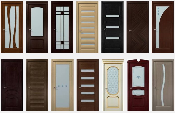 Двери со стеклянными вставками 