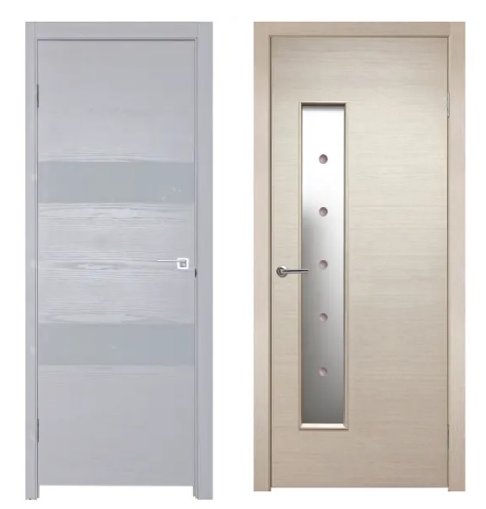 Двери из экошпона в Леруа