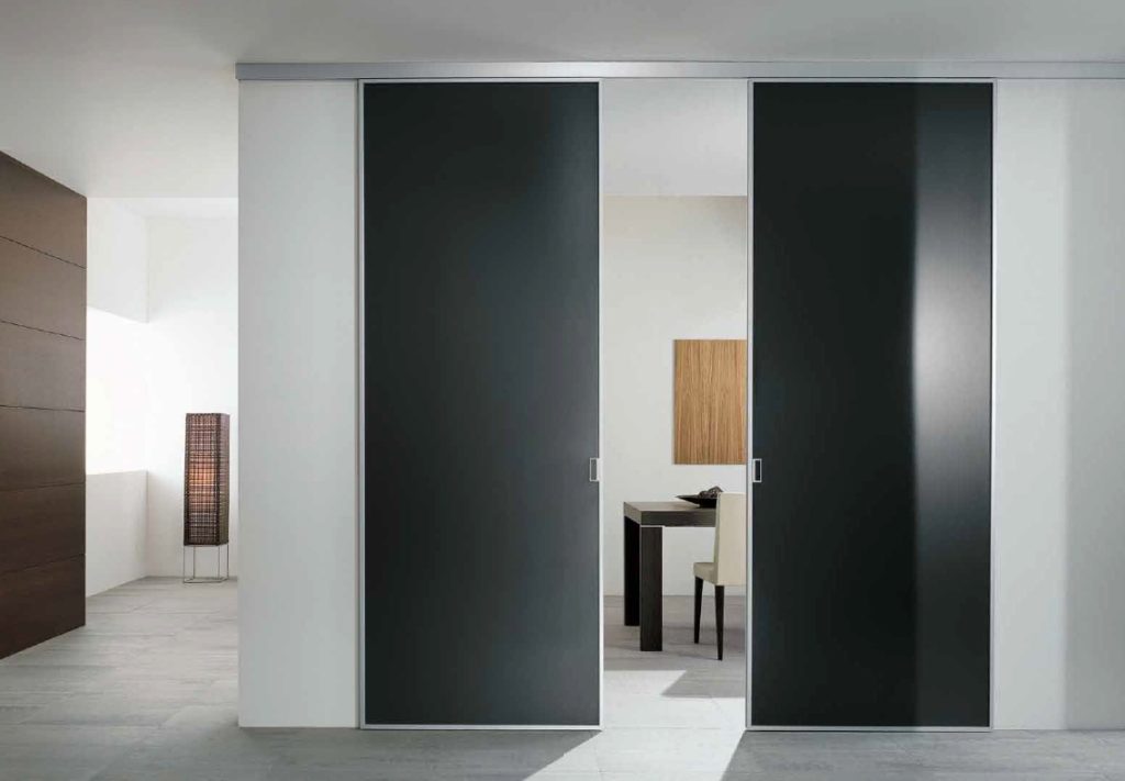 Раздвижная дверь в стиле Хай-тек