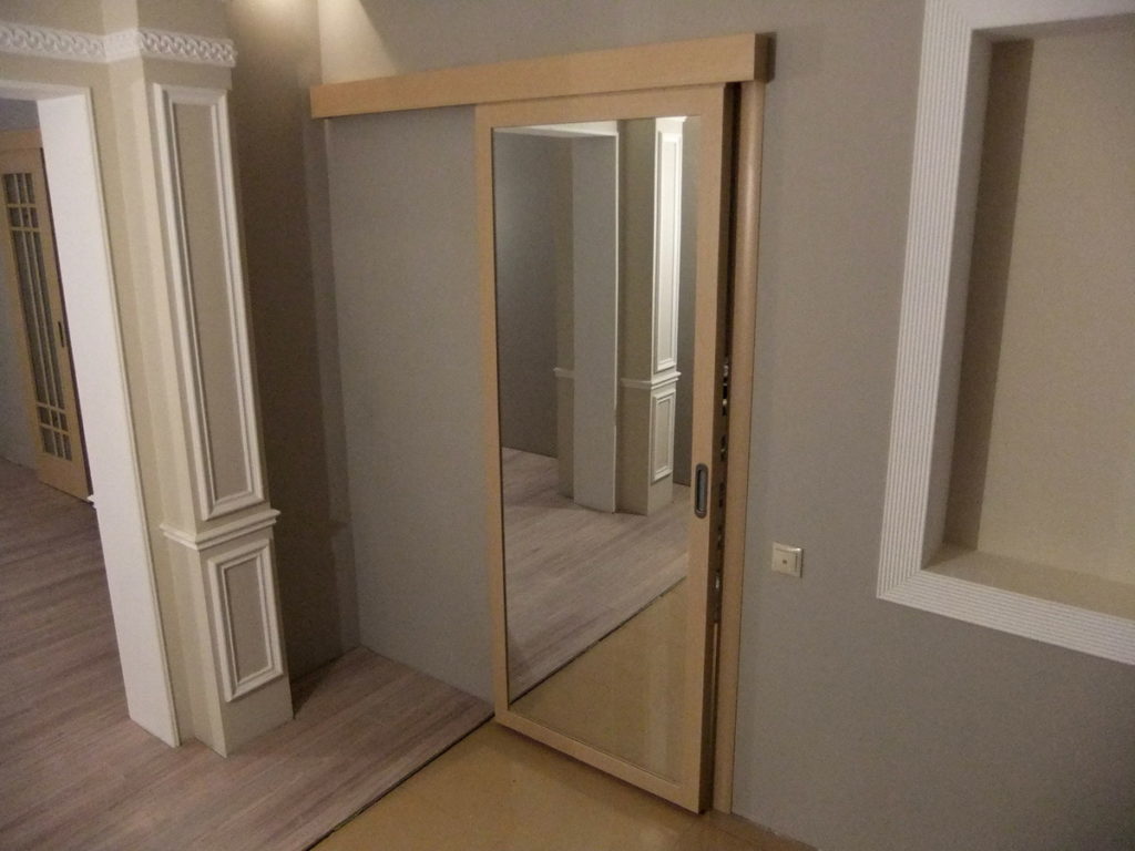 Раздвижная зеркальная дверь 