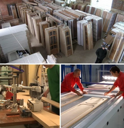 Цех производства деревянных дверей 