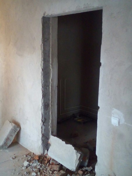 Расширение дверного проема 