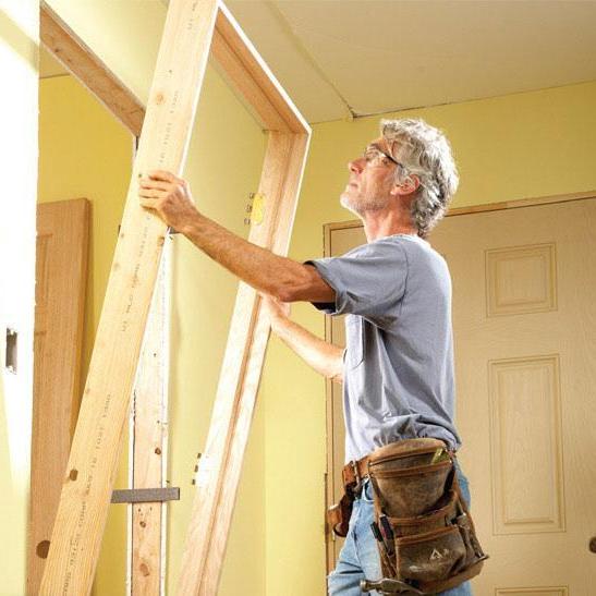 Установка коробки двери