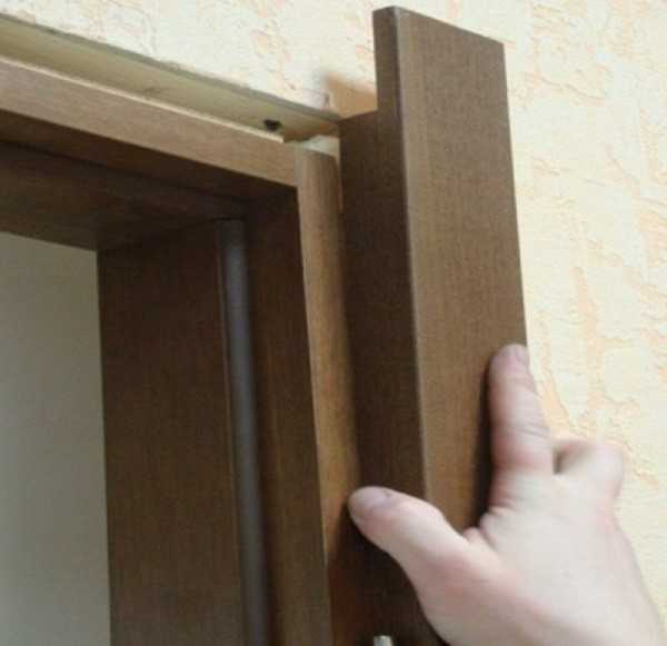 Установка наличников телескопического типа